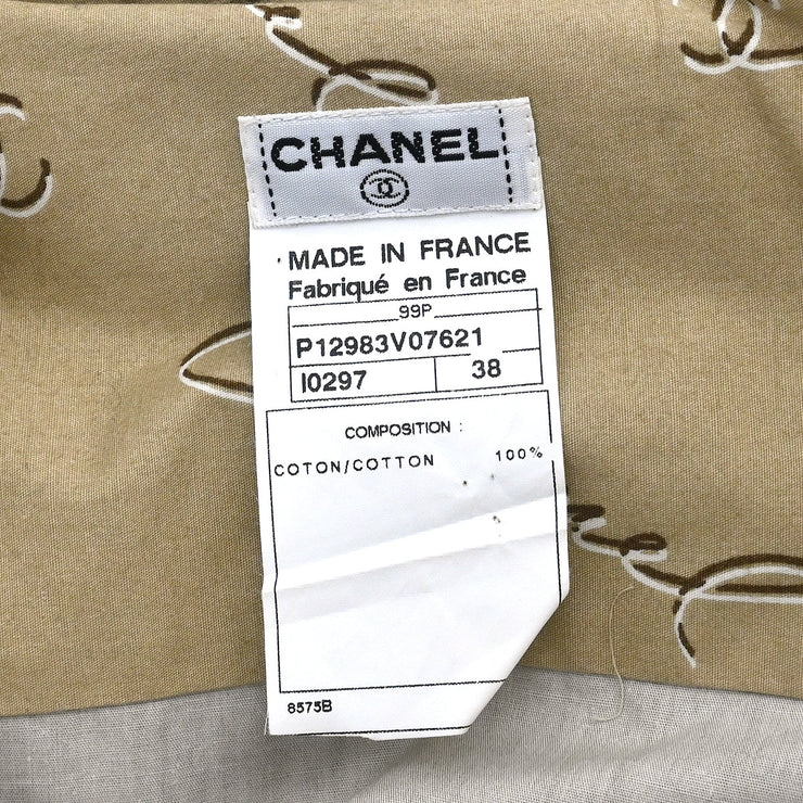 Chanel 1999 Blouse Shirt Beige #38