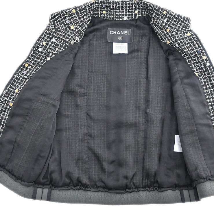 Chanel 2006 Setup Suit Jacket Skirt Black #36