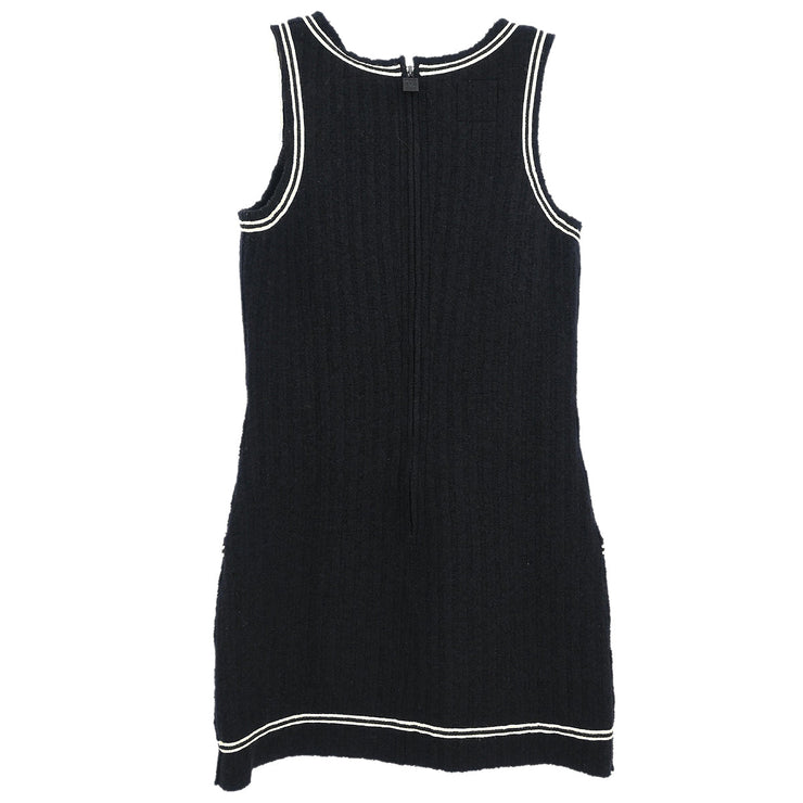 Chanel 2007 Sport Line Sleeveless Dress Black #38