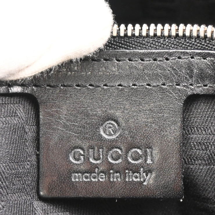 Gucci Black Leather Interlocking Handbag