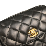 Chanel 1991-1994 Black Lambskin Camera Bag Mini