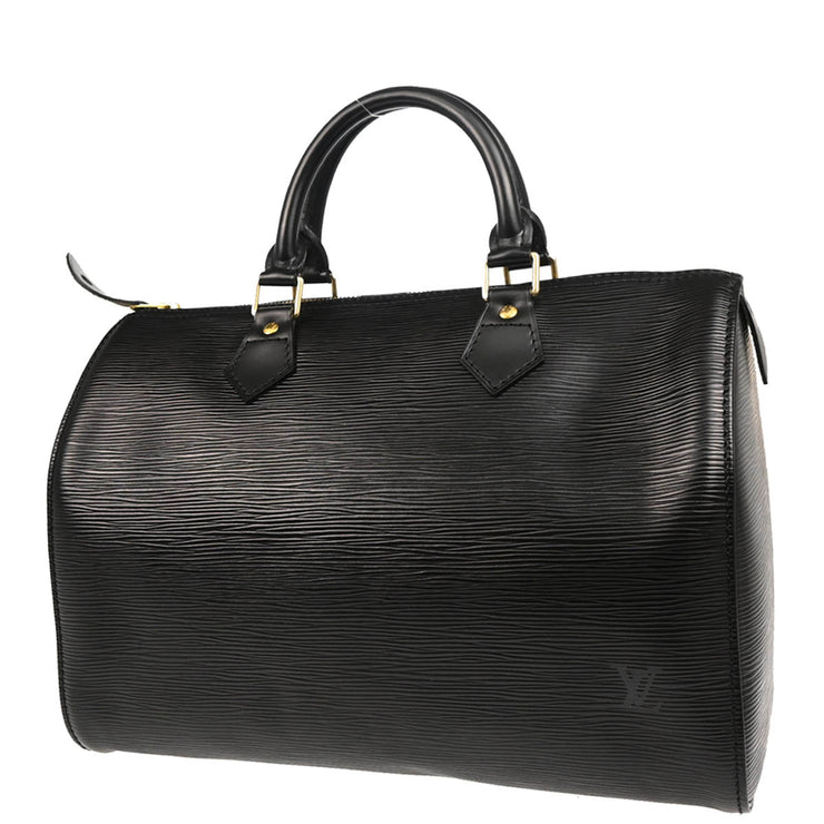 Louis Vuitton 1995 Black Epi Speedy 30 Handbag M43002