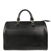 Louis Vuitton 1994 Black Epi Speedy 30 Handbag M43002