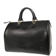 Louis Vuitton 1994 Black Epi Speedy 30 Handbag M43002