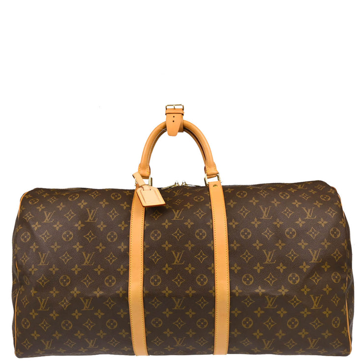 Louis Vuitton 2001 Monogram Keepall 60 Duffle Handbag M41422