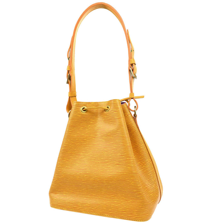 Louis Vuitton 1995 Yellow Epi Petite Noe Bucket Shoulder Bag M44109