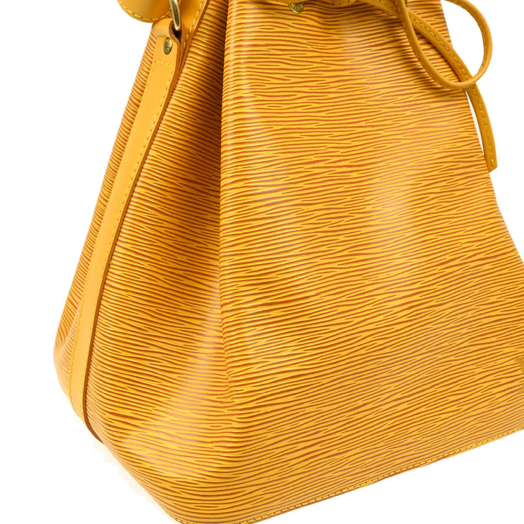 Louis Vuitton 1995 Yellow Epi Petite Noe Bucket Shoulder Bag M44109