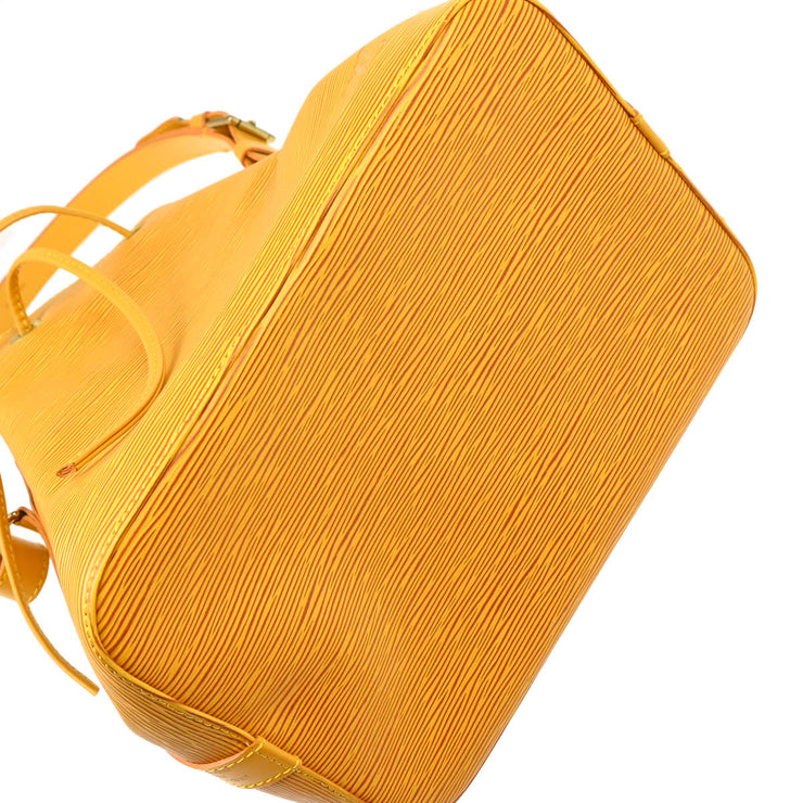 Louis Vuitton 1995 Yellow Epi Petite Noe Bucket Shoulder Bag M44109