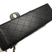 Chanel 1994-1996 Black Lambskin Maxi Classic Flap Shoulder Bag