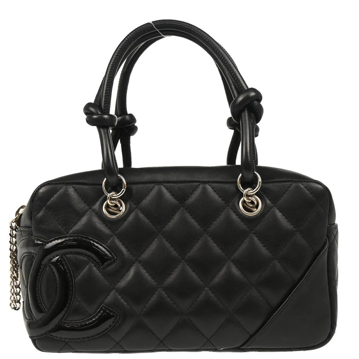 Chanel 2005-2006 Black Calfskin Cambon Ligne Handbag