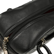 Chanel 2005-2006 Black Calfskin Cambon Ligne Handbag