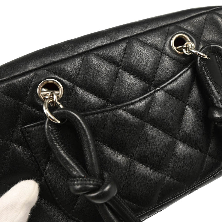 Chanel 2005-2006 Black Calfskin Cambon Ligne Handbag