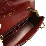 Chanel 1986-1988 Black Lambskin Shoulder Bag