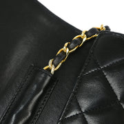 Chanel * 1989-1991 Black Lambskin 2way Shoulder Handbag