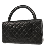 Chanel 1994-1996 Black Lambskin Top Handle Handbag