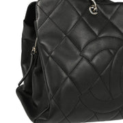 Chanel 2008-2009 Black Caviar Tote Handbag 124618