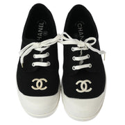 Chanel * Black Shoes Sneakers #37