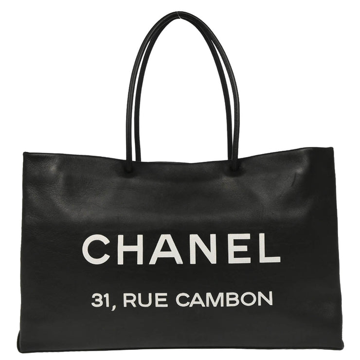 Chanel 2008-2009 Black Calfskin Essential Tote Bag