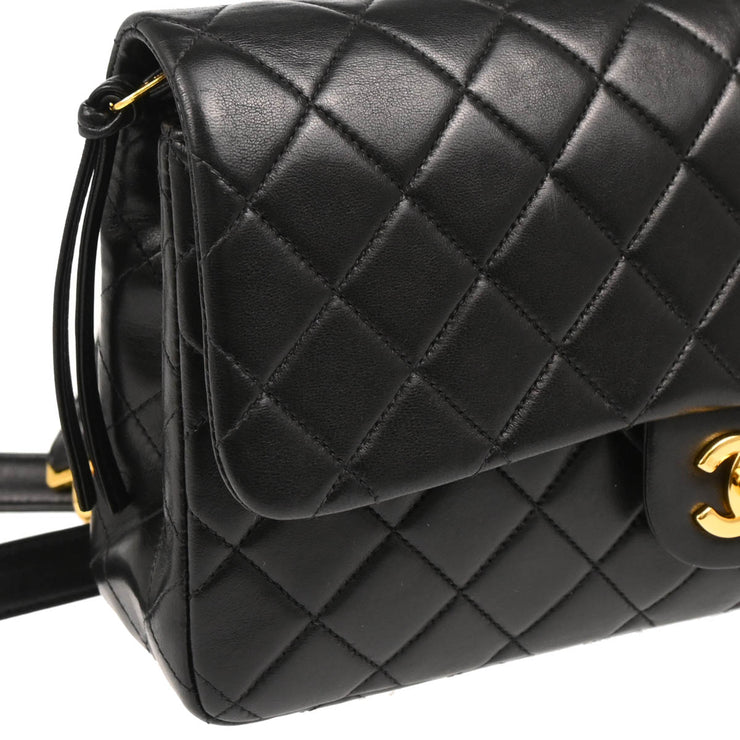 Chanel 1996-1997 Black Lambskin Backpack