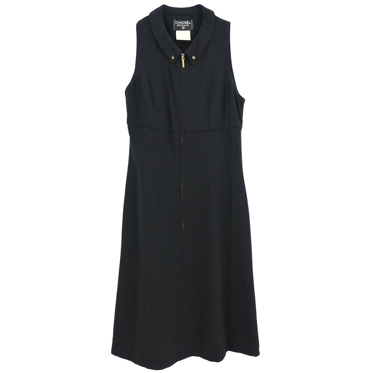 Chanel Sleeveless Dress Black #40