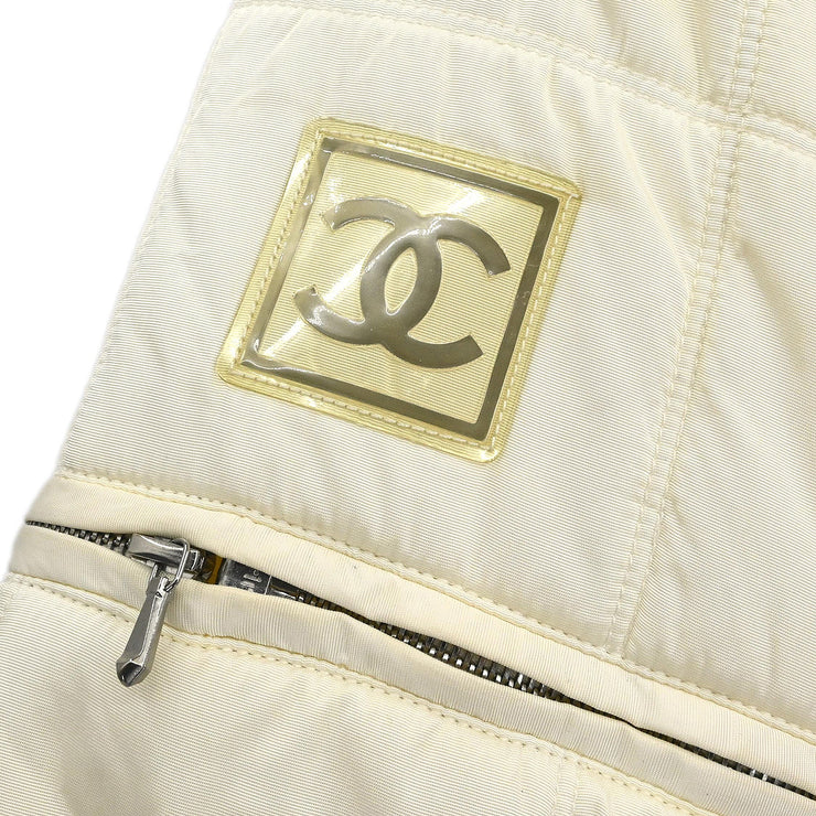 Chanel 2000 Sport Line Zip Up Jacket White #40