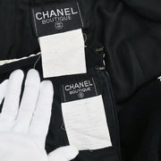 Chanel 1994 Setup Suit Jacket Skirt Black #40