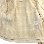 Chanel 1996 Collarless Jacket Beige #36