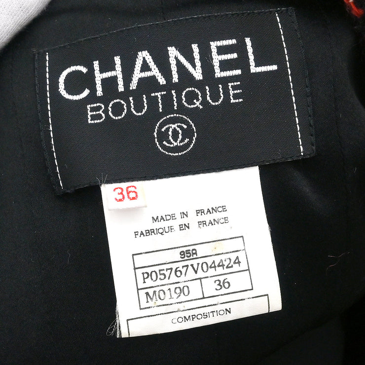 Chanel 1995 Single Breasted Jacket Red #36