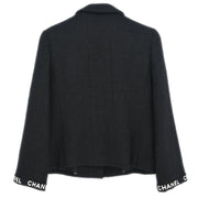 Chanel 1995 Single Breasted Jacket Black #40