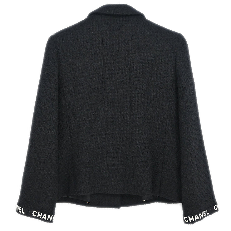 Chanel 1995 Single Breasted Jacket Black #40