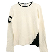 Chanel 2005 Cambon Ligne Long Sleeve Top White #42