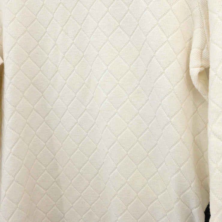 Chanel 2005 Cambon Ligne Long Sleeve Top White #42