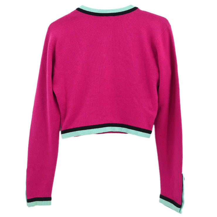 Chanel Ensemble Cardigan Top Pink