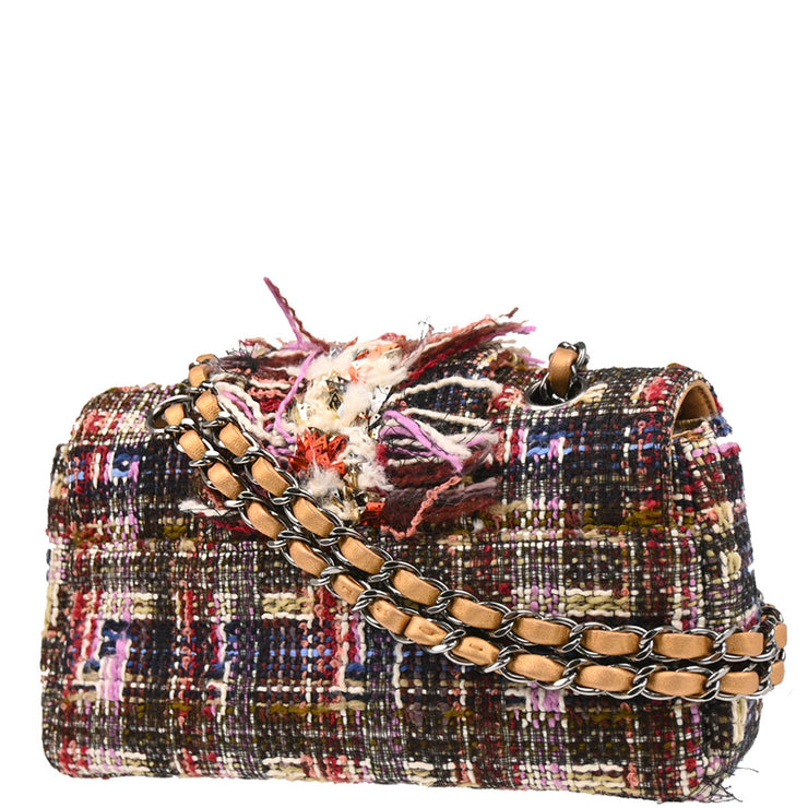 Chanel 2005-2006 Multicolor Tweed Chain Shoulder Bag