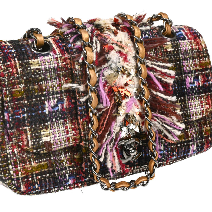 Chanel 2005-2006 Multicolor Tweed Chain Shoulder Bag