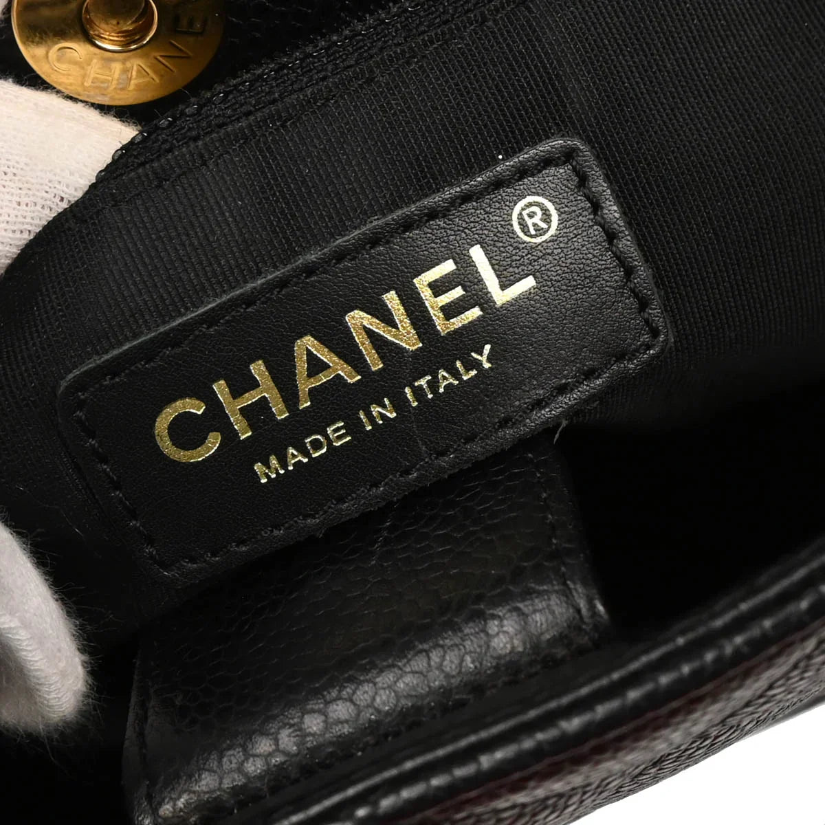 Chanel 2003-2004 Black Caviar Petite Shopping Tote PST Handbag