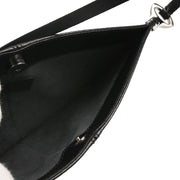 Louis Vuitton 2002 Black Epi Pochette Demi-lune Handbag M52622