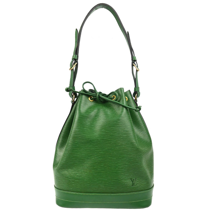 Louis Vuitton 1995 Green Epi Noe Drawstring Shoulder Bag M44004