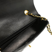 Chanel 1996-1997 Black Lambskin Small Diana Shoulder Bag