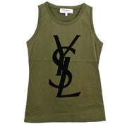 Yves Saint Laurent Sleeveless Top Khaki #S