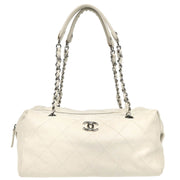 Chanel 2008-2009 White Caviar Handbag