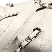 Chanel 2008-2009 White Caviar Handbag