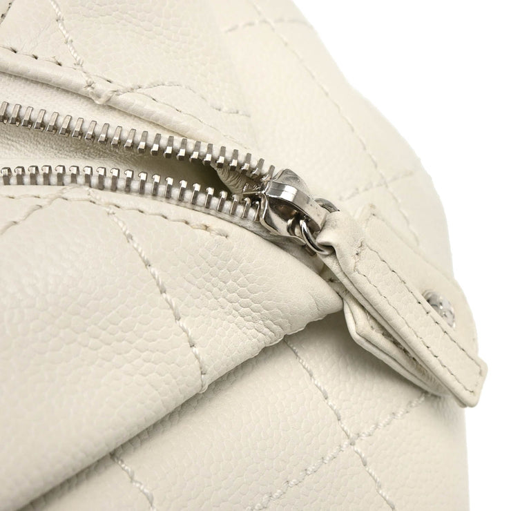 Chanel 2008-2009 White Caviar Handbag