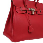 Hermes 2003 Rouge Vif Fjord Haut a Courroies 32 Handbag