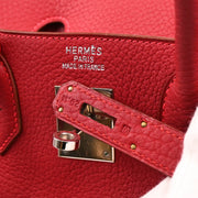 Hermes 2003 Rouge Vif Fjord Haut a Courroies 32 Handbag