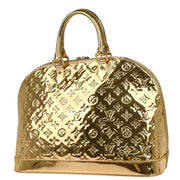 Louis Vuitton 2008 Gold Monogram Miroir Alma GM Handbag M95274