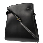 Hermes 1998 Black Box Calf Kelly Sport GM Shoulder Bag