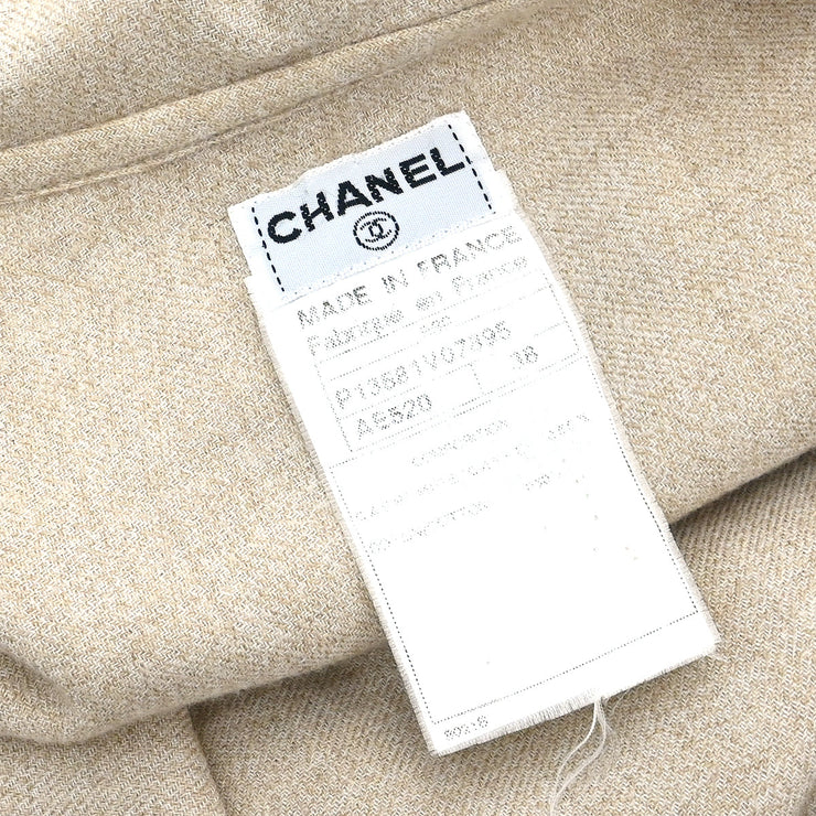 Chanel 1998 Blouse Shirt Beige #38