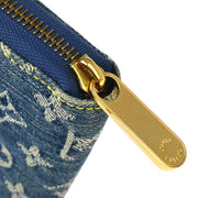 Louis Vuitton 2007 Blue Monogram Denim Zippy Wallet M95341