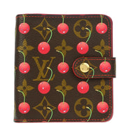 Louis Vuitton 2005 Monogram Cherry Compact Zip Wallet M95005